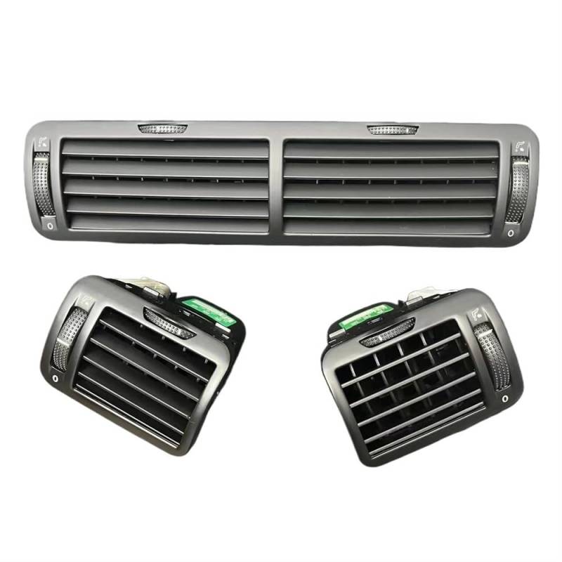 PENGNAQP Auto A/C Entlüftung Kompatibel mit VW für Passat B5 1997-2005 schwarzes Front-Dashboard zentrale Entlüftungsöffnung Klimaanlage Heizung 3B0819728 3B0819703D 3BD819704D(3PCS) von PENGNAQP