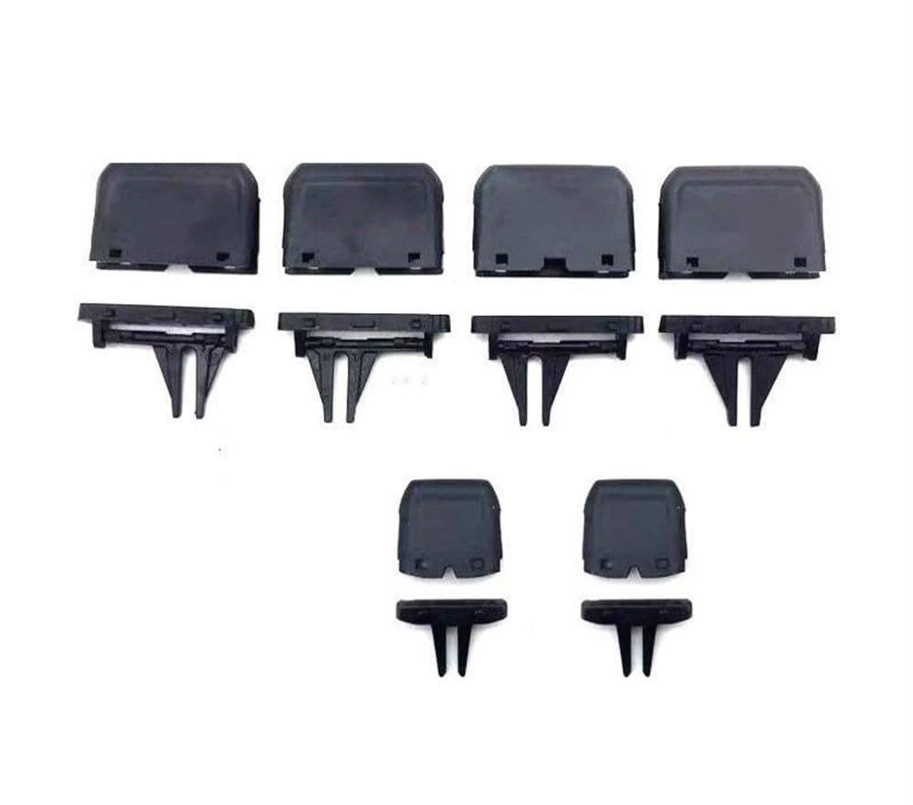 PENGNAQP Auto A/C Entlüftung Kompatibel mit VW für Tiguan 2 MK2 2017 2018 2019 2020 2021 Armaturenbrett AC-Entlüftungsauslasslasche Einstellclip Auto-Reparatursatz(6pcs Set) von PENGNAQP