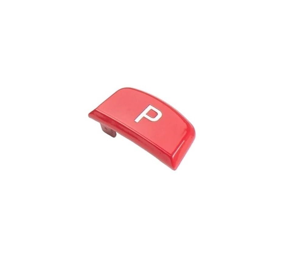 PENGNAQP Auto Knopfdekoration Kompatibel Mit Jaguar Für F-Type X152 2013–2020 Schaltknauf Parkknopfkappe Schalthebelkopf P-Schlüsselersatz(Red) von PENGNAQP