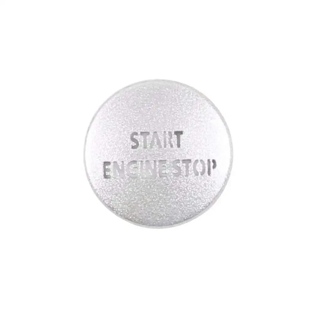 PENGNAQP Auto Knopfdekoration Kompatibel mit Range Für Rover Sport Für Vogue 2010-2013 Auto Motor Start Stop Push Button Schalter Aufkleber Abdeckung(Silver) von PENGNAQP