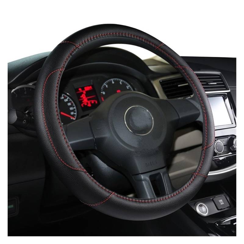 PENGNAQP Auto Styling Lenkrad Abdeckung PU 37-38CM Autos Rad Abdeckungen Anti Slip Atmungsaktive Universal Auto Innen Zubehör Interieur-Zubehör(2) von PENGNAQP