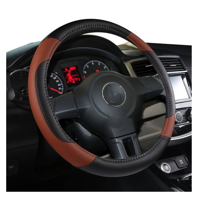 PENGNAQP Auto Styling Lenkrad Abdeckung PU 37-38CM Autos Rad Abdeckungen Anti Slip Atmungsaktive Universal Auto Innen Zubehör Interieur-Zubehör(4) von PENGNAQP