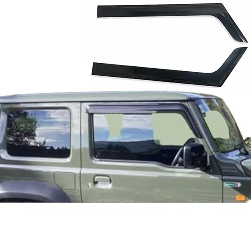 PENGNAQP Auto Windabweiser Kompatibel Mit Suzuki Für Jimny 2019–2024 2 Türfenstervisier Wetterschutz Sonnenschutz Regenschutz Autofensterabweiser von PENGNAQP