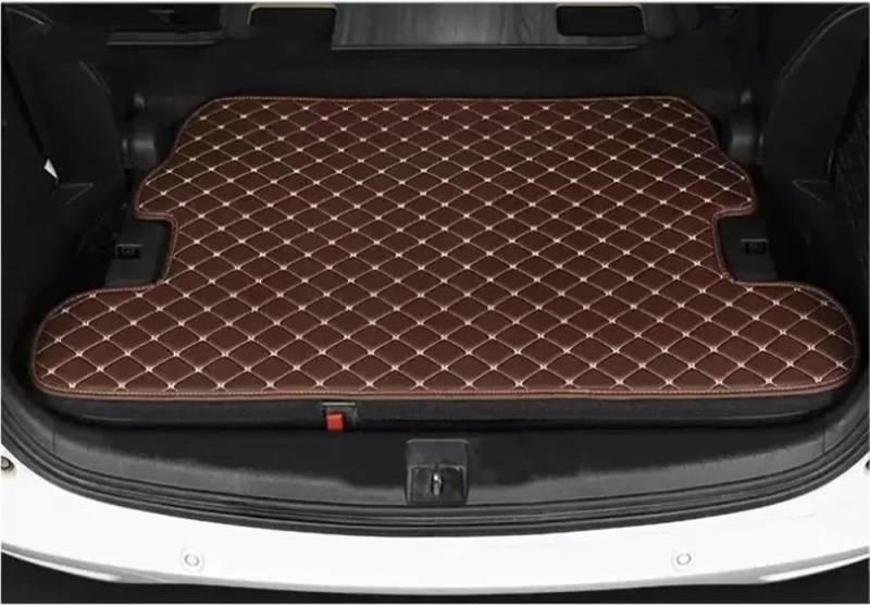 PENGNAQP Kompatibel Mit Odyssey 2015 2016 2017 2018 2019 2020 2021 Auto All Inclusive Kofferraummatte Kofferraumwanne Schutzpolsterabdeckung Kofferraummatte(Seat Flat Mat Brown) von PENGNAQP