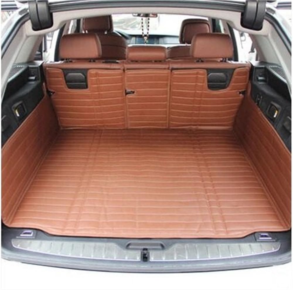 PENGNAQP Kompatibel mit 5 Series F11 2010 2011 2012 2013 2014 2015 2016 kompletter Satz Kofferraummatten wasserdichte Kofferraumteppiche Cargo-Liner Kofferraummatte(Brown) von PENGNAQP