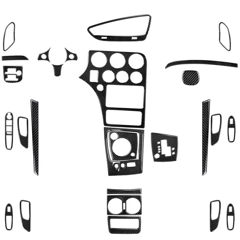 PENGNAQP Kompatibel mit Alfa für Romeo für 159 für Brera für Spider 2005–2023, Getriebe, Luftauslass, Fensterheber, Lenkradverkleidung, Anzug, Auto-Innenaufkleber Interieur-Zubehör(25) von PENGNAQP