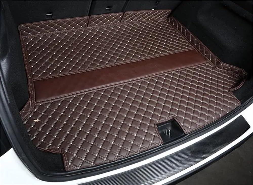 PENGNAQP Kompatibel mit Benz für GLA250 2021 2022 spezielle Kofferraummatten Cargo-Liner-Matten Kofferraumteppiche Kofferraummatte(Coffee with beige) von PENGNAQP