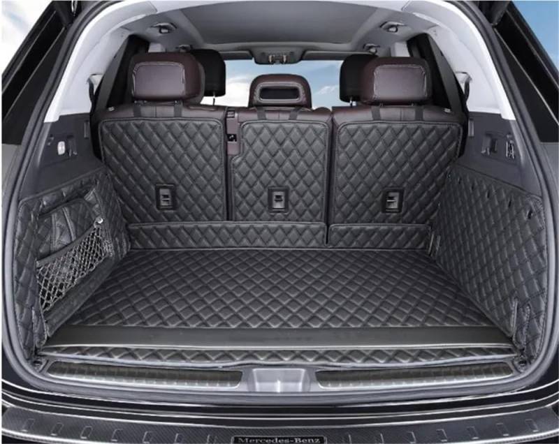 PENGNAQP Kompatibel mit Benz für GLE 400 D Coupe C167 2020–2024 individuelle Kofferraummatten Kofferraumteppiche Cargo-Liner-Abdeckung Kofferraummatte(Black with Black) von PENGNAQP