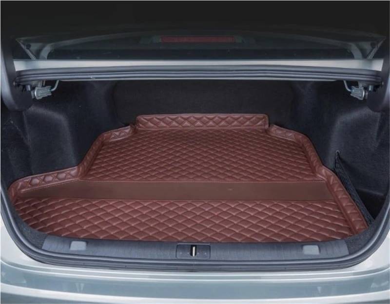 PENGNAQP Kompatibel mit Chery für Arrizo 8 2023 2024 Kofferraummatten PU Cargo Liner Boot Teppiche Innenabdeckung Kofferraummatte(Offee Single) von PENGNAQP