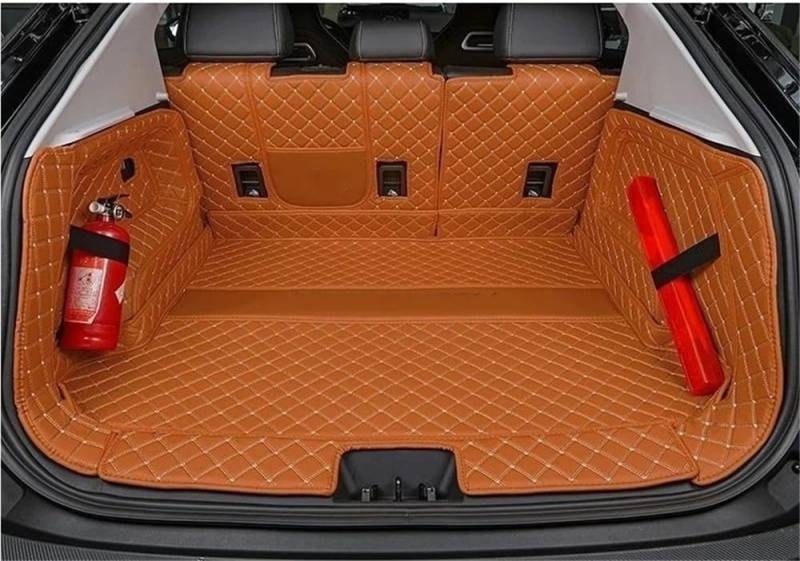 PENGNAQP Kompatibel mit Chery für OMODA C5 2022 2023 Kofferraummatten Schutzpolster Aufbewahrungstaschen Cargo-Liner Autoinnenraum Kofferraummatte(Brown) von PENGNAQP