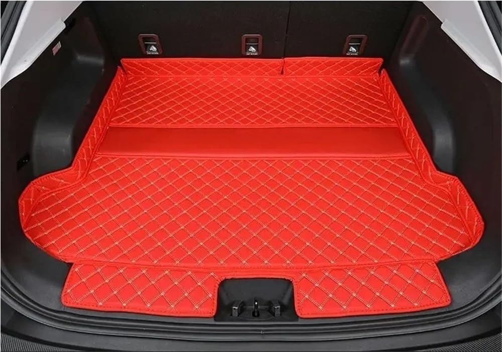 PENGNAQP Kompatibel mit Chery für OMODA C5 2022 2023 Kofferraummatten Schutzpolster Aufbewahrungstaschen Cargo-Liner Autoinnenraum Kofferraummatte(Main pad red) von PENGNAQP