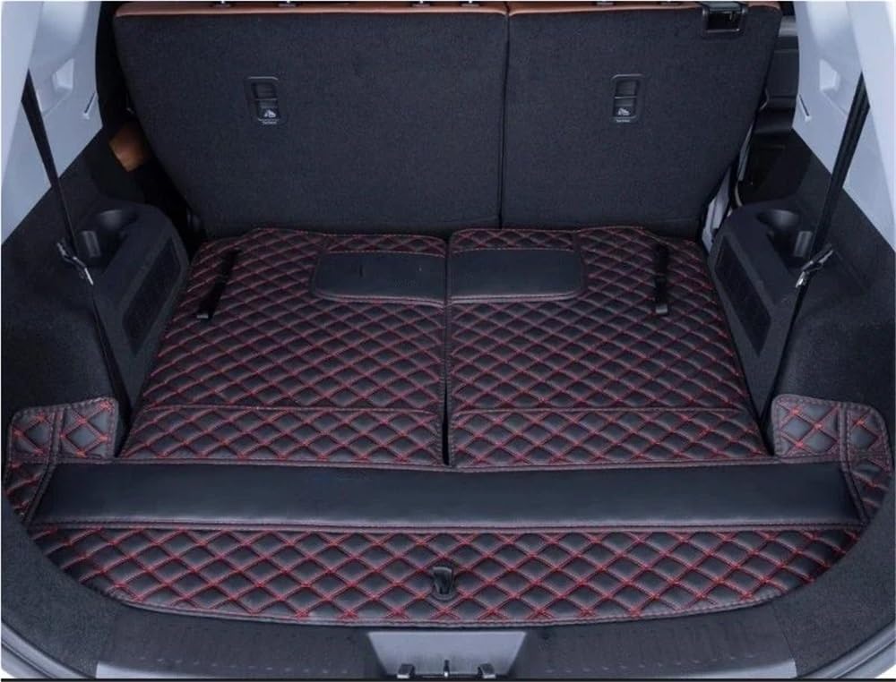 PENGNAQP Kompatibel mit Chery für Tiggo 8 2020 2021 2022 2023 2024 7 Sitze Kofferraummatten Cargo Liner Zubehör Kofferraummatte(3pcs Black) von PENGNAQP