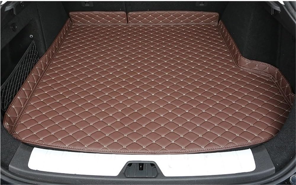 PENGNAQP Kompatibel mit Geely für Tugella FY11 2019–2023 Auto-Styling Kofferraumschutz PU-Matte Catpet-Innenabdeckungsteil Kofferraummatte(1pcs Brown) von PENGNAQP