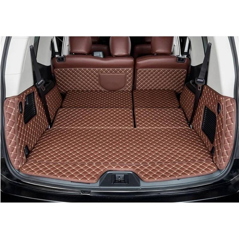 PENGNAQP Kompatibel mit Infiniti für QX80 7 8 Sitze 2013 2014 2015 2016 2017 2018 2019 2020 2021 2022 Kofferraummatten Langlebige Cargo-Liner Kofferraumteppiche Kofferraummatte(3,7 Seats) von PENGNAQP