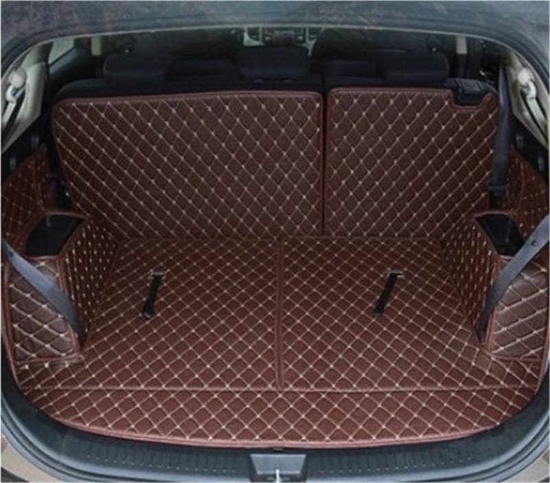 PENGNAQP Kompatibel mit KIA für Rondo 7 Sitze 2013-2020 spezielle Kofferraummatten Kofferraumteppiche Cargo Liner Mat Kofferraummatte von PENGNAQP