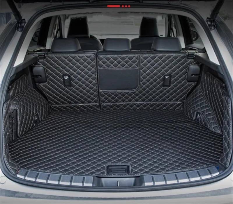 PENGNAQP Kompatibel mit Lexus für NX 450h 2022 2023 2024 individuelle Kofferraummatten Kofferraumteppiche Cargo-Liner Gepäckabdeckung Kofferraummatte(Black with beige) von PENGNAQP