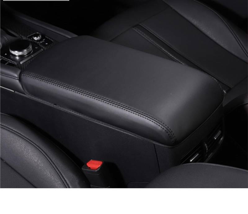 PENGNAQP Kompatibel mit Mazda 3 2019 2020 2021 2022 Auto-Mittelkonsolen-Armlehnen-Box-Abdeckung, dekorative Innenverkleidung, Auto-Dekorationszubehör Interieur-Zubehör(2) von PENGNAQP