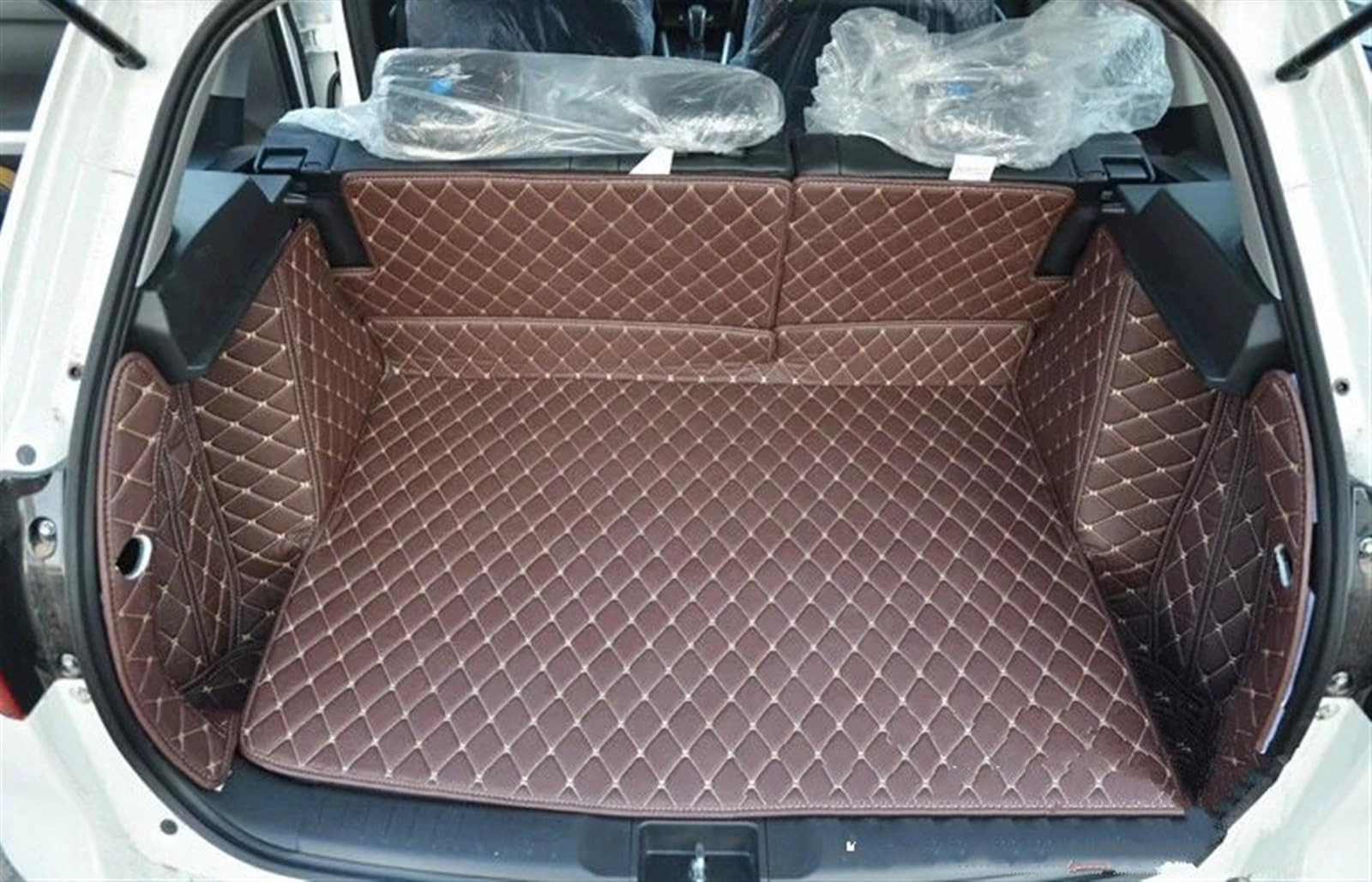 PENGNAQP Kompatibel mit Suzuki für Vitara 2015 2016 2017 2018 2019 Kofferraummatte Cargo Liner 5d Teppichabdeckung Kofferraumteppich Innenzubehör Kofferraummatte(2) von PENGNAQP