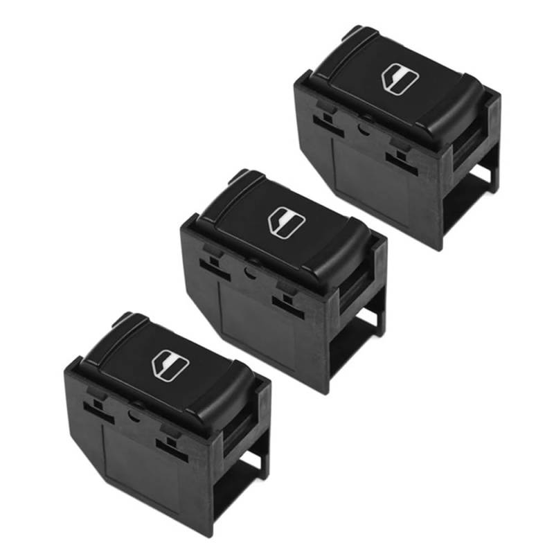 PENGNAQP Kompatibel mit VW für Golf 1998 1999 2000 2001 2002 2003 2004 1J0959855 Auto-Fensterheber-Schalterknopf Autozubehör Autofensterschalter(3 pcs) von PENGNAQP