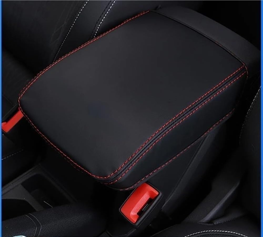 PENGNAQP Kompatibel mit VW für T-Cross 2018 2019 2020 2021 2022 2023. Auto-Armlehnen-Konsolenabdeckung, Kissen, Stützbox Oben, Matte Liner-Matte Interieur-Zubehör(2) von PENGNAQP