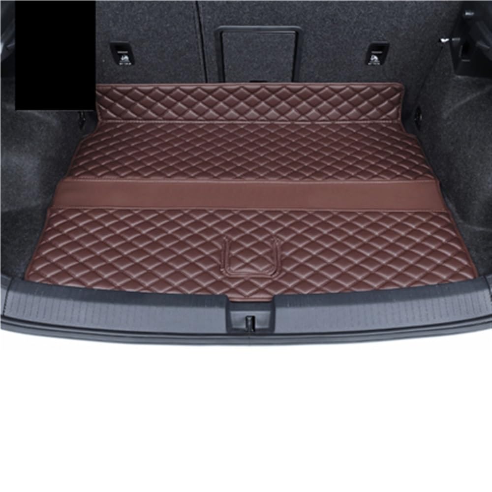 PENGNAQP Kompatibel mit VW für T-ROC für TROC 2019 2020 2021 Kofferraummatten PU Cargo Liner Kofferraumteppiche Innenabdeckung Kofferraummatte(Coffee 1 pcs) von PENGNAQP