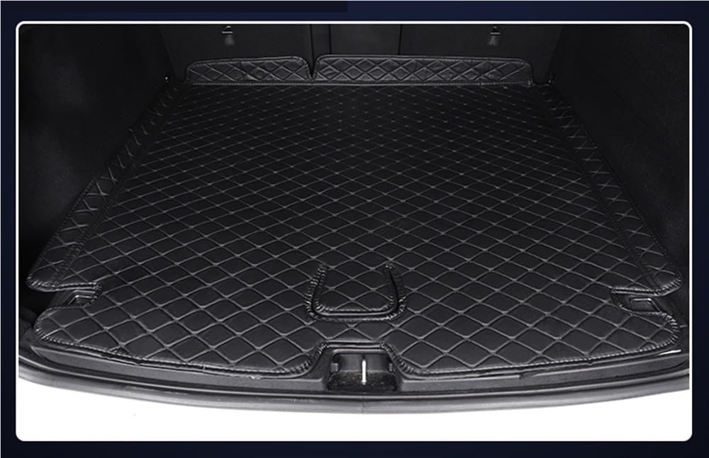 PENGNAQP Kompatibel mit Volvo für Xc60 2009-2014 PU-Kofferraummatten Schutzablage Cargo Liner Zubehör Styling Kofferraummatte(Black 1 pcs) von PENGNAQP