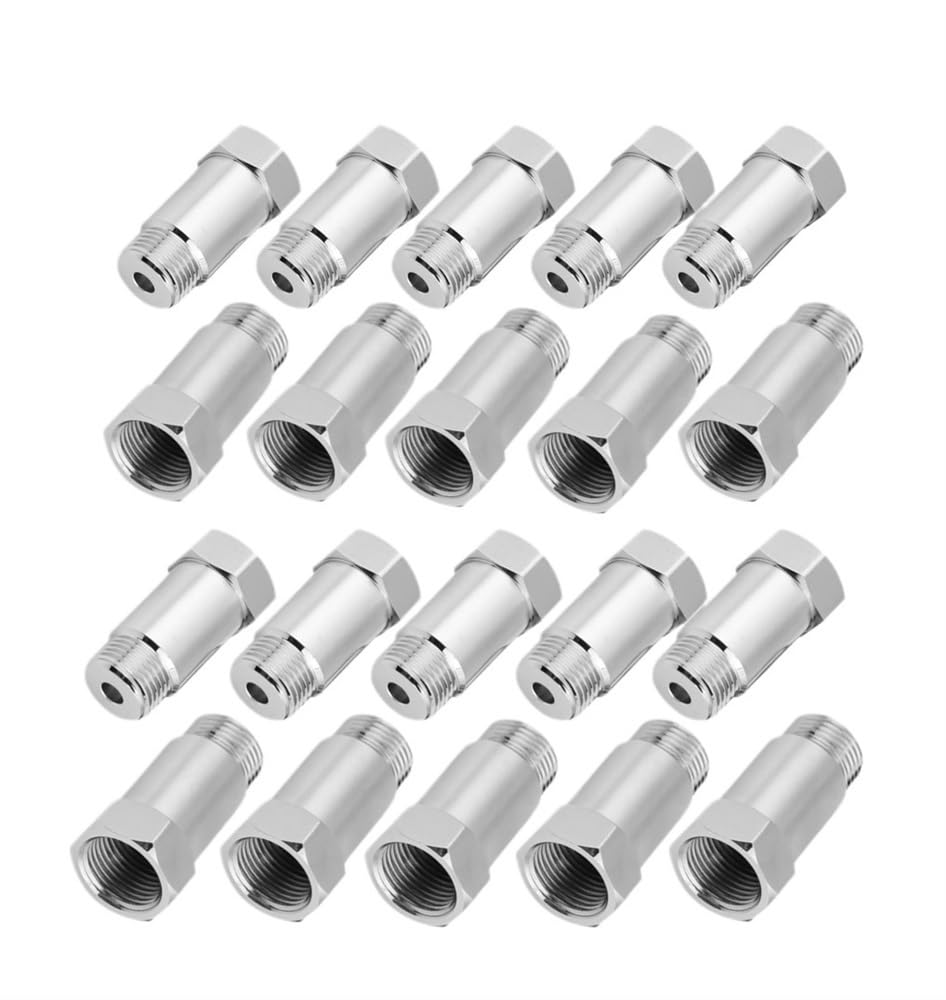 PENGNAQP O2-Sauerstoffsensor M18X1,5 Sauerstoff O2 Sensor Extender Spacer Auto CEL Fix Check Engine Licht Eliminator Adapter Konverter 1-20 Stücke(20Pcs) von PENGNAQP