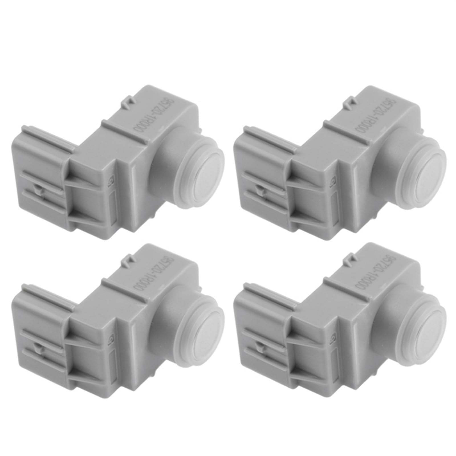 PENGNAQP PDC Abstandssensor 1/4 PCS Kompatibel mit Kia 957201R000 95720-1R000 Auto PDC Parksensor Parkradar Einparkhilfe Auto 957201R000(Silver-4) von PENGNAQP