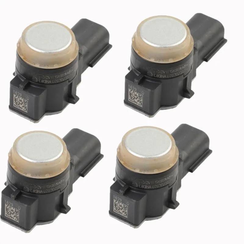 PENGNAQP PDC Abstandssensor Kompatibel mit Ford Für Fiesta 2013 2014 2015 2016 2017 CV1T-15K859-ABW CV1T15K859ABW Auto PDC Einparkhilfe Sensor(4pcs Silver) von PENGNAQP