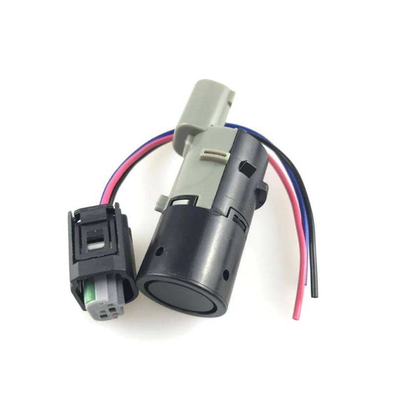 PENGNAQP PDC Abstandssensor Kompatibel mit VW für Polo für Bora 66206989069 7H5919493 6Q0919486 4F0919257 4F0919258 Parksensor Parktronic Halter Anschluss(1Set Sensor+Connector) von PENGNAQP