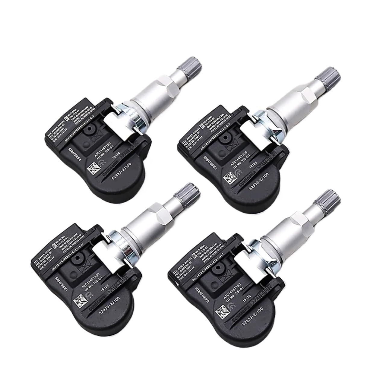 PENGNAQP Sensor für Reifendruck Kompatibel mit Hyundai für Equus 2009-2016 TPMS Reifendrucksensor 52933-2J100(4 Pieces) von PENGNAQP