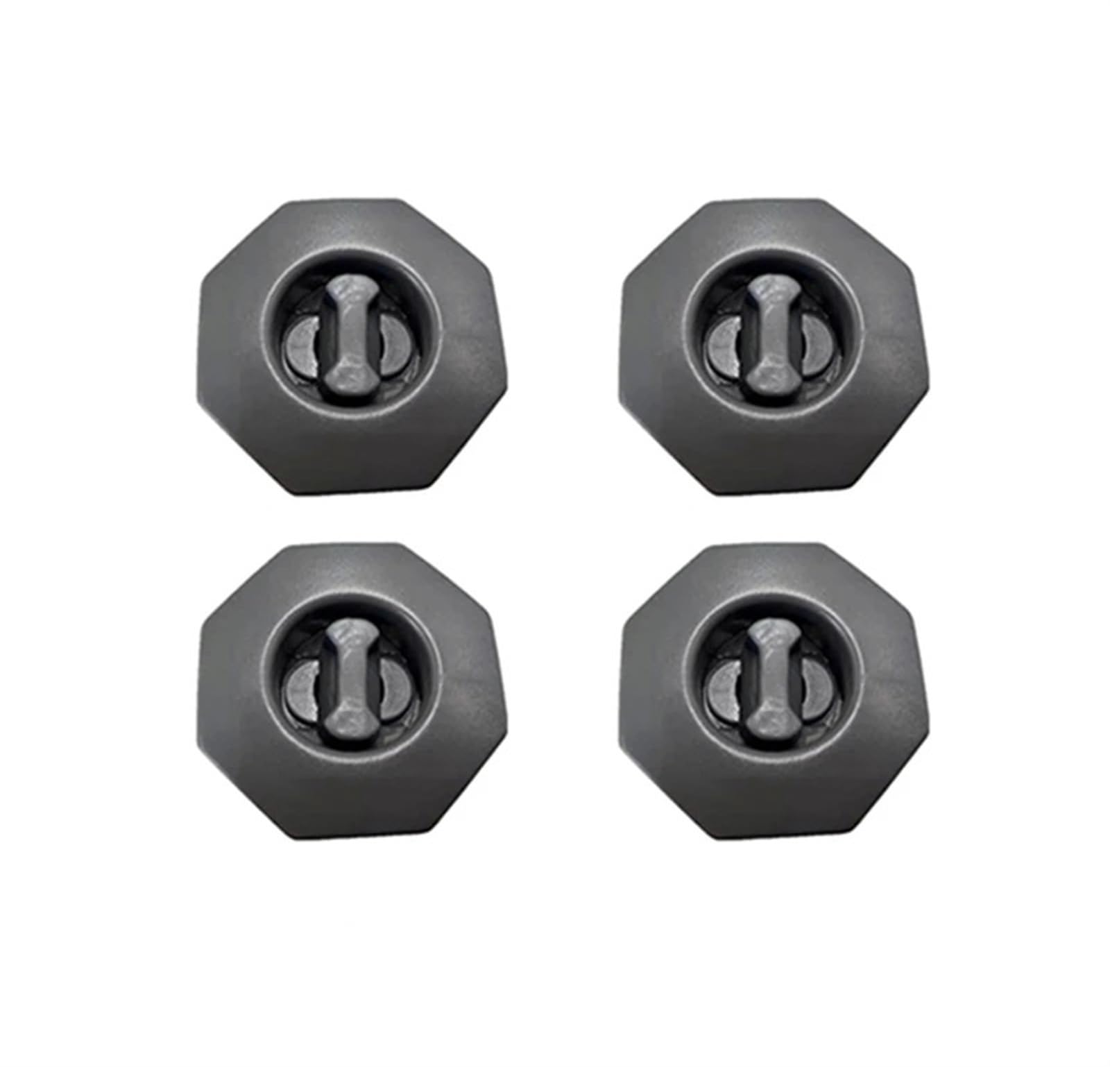 PENGNAQP Universal Auto Boden Matte Clips Halter Grip Teppich Befestigung Klemme Schnalle Haken Verschluss Retainer Anti Skid Retainer Auto Zubehör(4 pcs Grey) von PENGNAQP