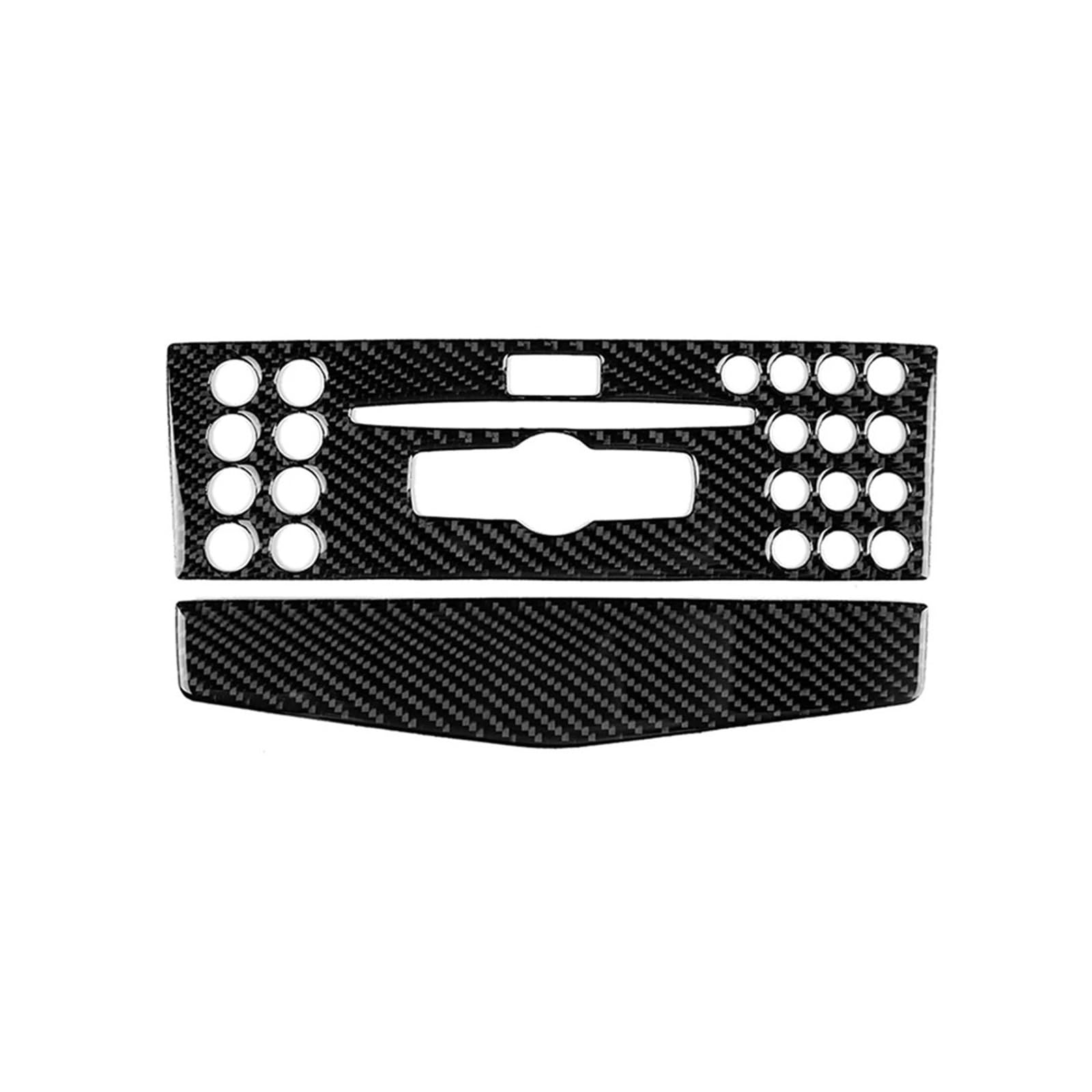 Armaturenbrett-Abdeckung Für Benz C-Klasse W204 2007-2010 Carbon Fiber Auto Innendekoration Center Console CD Panel Aufkleber Trim Cover Mittelkonsolen-Abdeckung(Type 1) von PEPKWELYCB