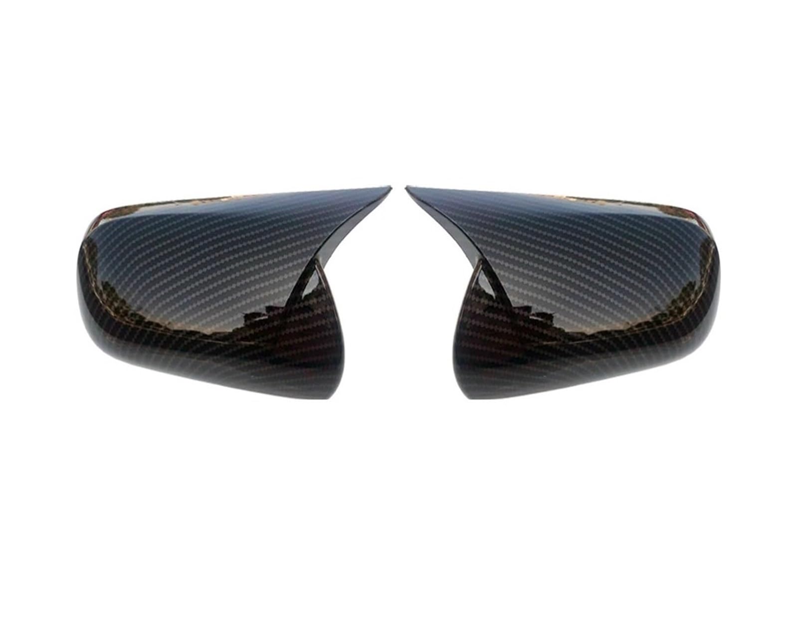 Auto Spiegelkappen Für Toyota Für Mark X Für Reiz 2005-2008 2009 Auto Rückspiegel Seitenspiegel Abdeckung Flügelkappe Außentür Rückansicht Fall Trim Carbon Fiber Look SeitenspiegelAbdeckungen(Type B C von PEPKWELYCB