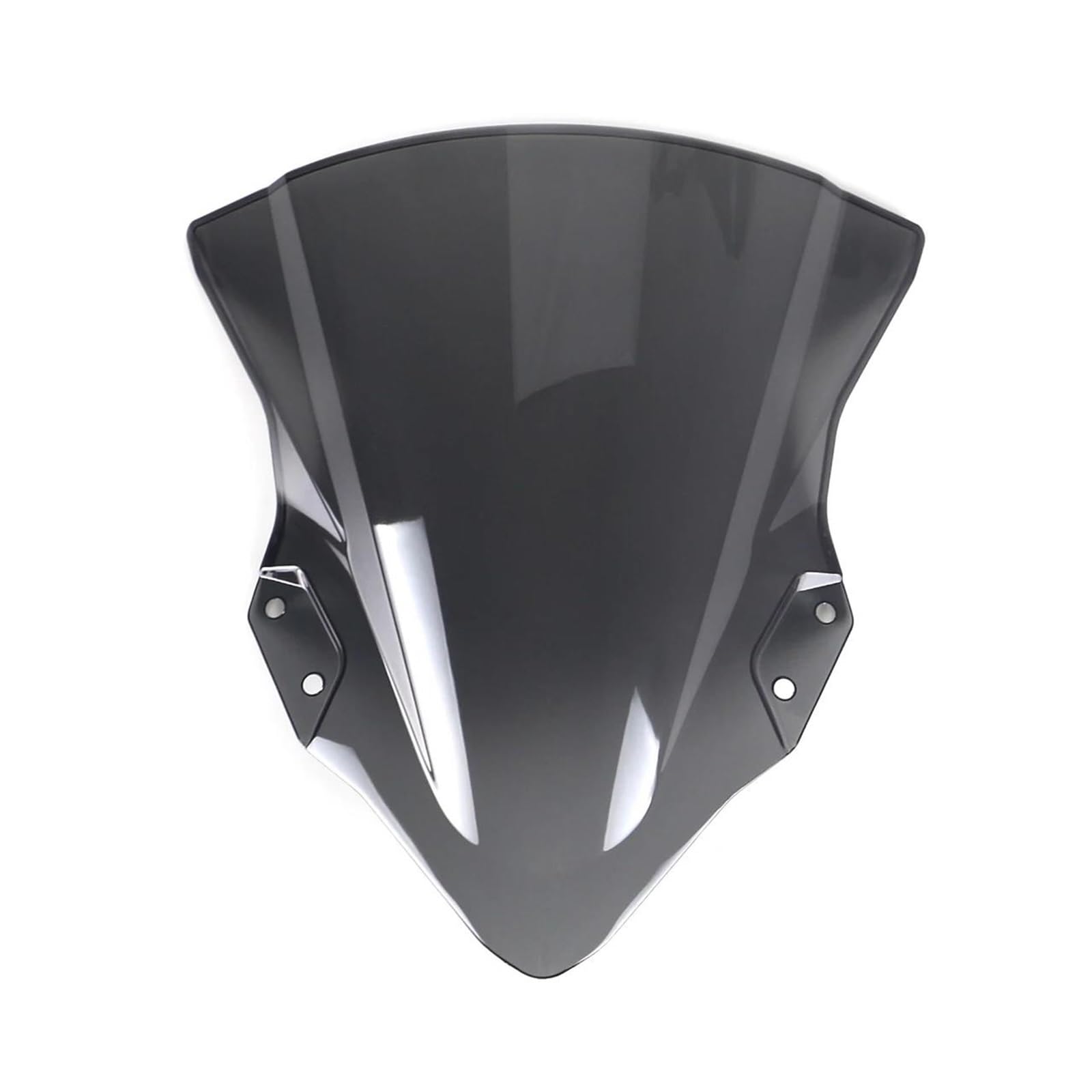 Moto Windschild Für Kawasaki Für Ninja 400 Für EX400 Für Ninja 250 2018 2019 2020 2021 2022 2023 Motorrad Windschutzscheibe Windschutz Double Bubble Windschutz Motorrad Windschild(Chrome) von PEPKWELYCB