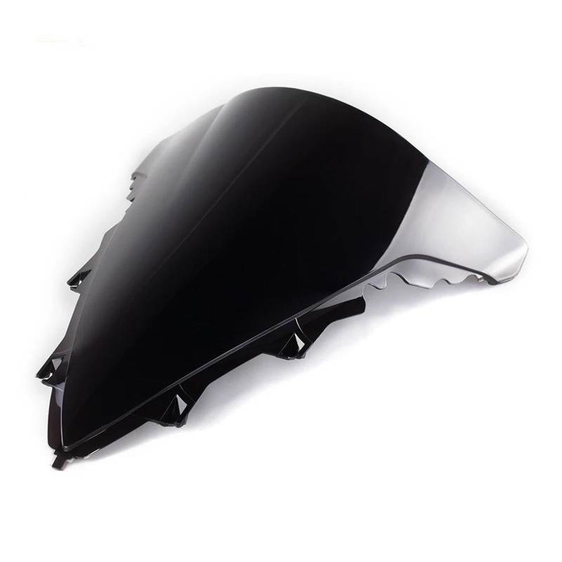 Moto Windschild Für YZF-R1 Für YZF Für R1 Für 1000 2009 2010 2011 2012 2013 2014 Motorrad-Windschutzscheibe Windschutzscheibe Double Bubble Wind Shield Screen Windschutz Motorrad Windschild(Black) von PEPKWELYCB