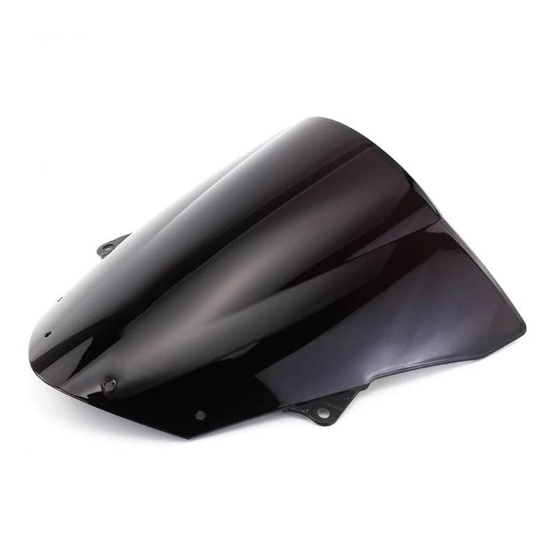 Moto Windschild for Kawasaki for ZX6R 2009-2016 for ZX10R 2008-2010 for ZX for 6R for 10R Motorcycle Windshield Windscreen Double Bubble Wind Deflectors Windschutz Motorrad Windschild(Black) von PEPKWELYCB