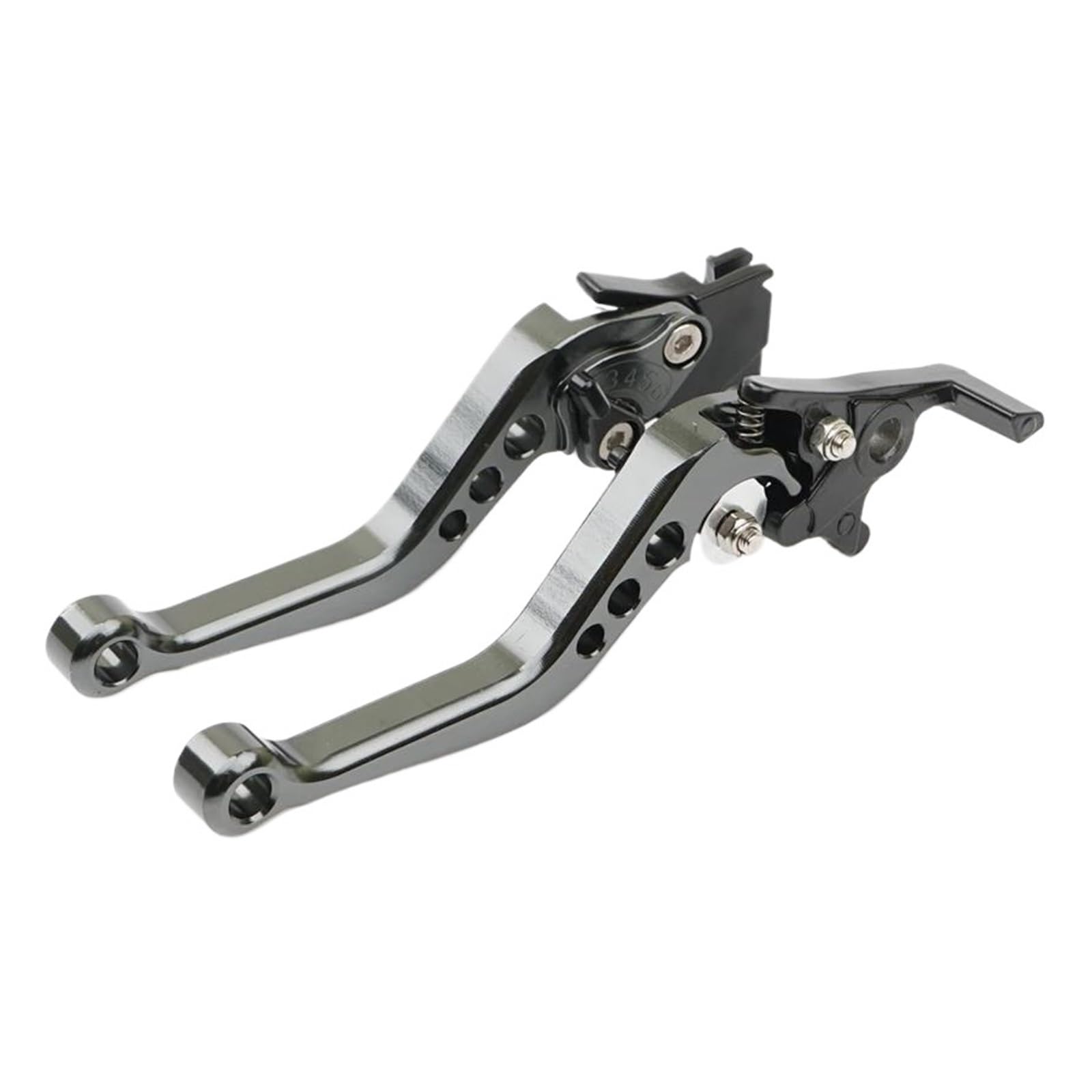 Motorrad Bremsgriff Für Motorräder Roller Fahrrad Für GY6 Scheibenbremshebel Links Trommel Kupplung Einstellbar 6X CNC Universal Aluminium Motorrad Handhebel Motorräder Kupplunghebel(4) von PEPKWELYCB