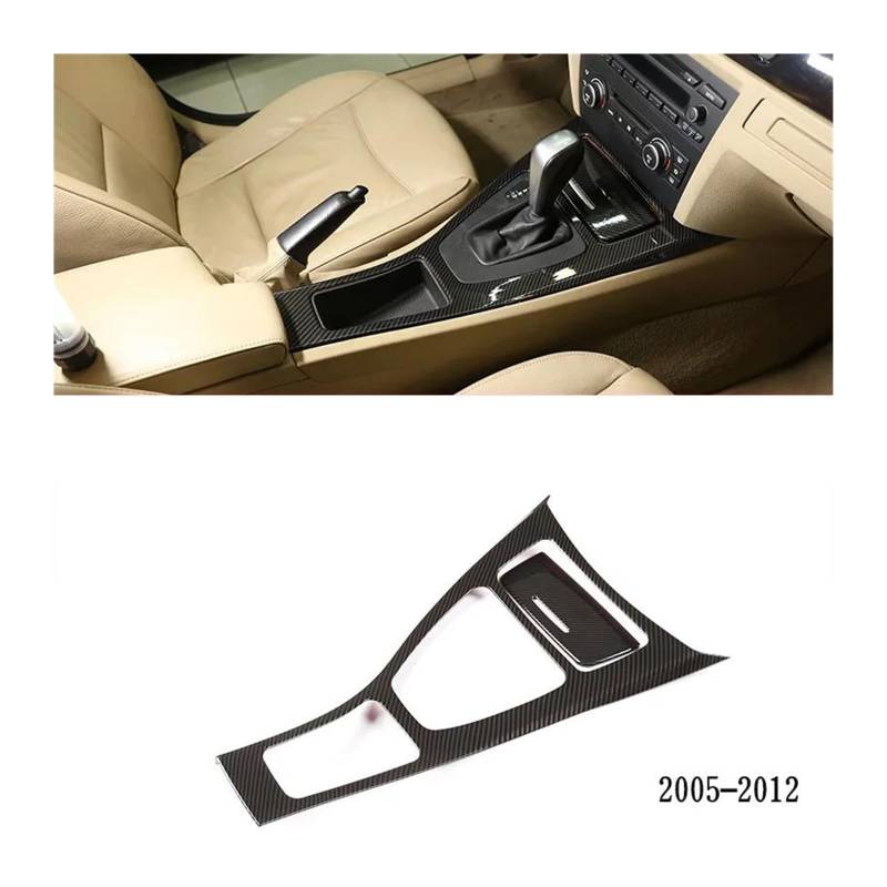 Panel Control Frame Trim Für 3er Für E90 Für E92 Für E93 2005-2012 ABS Silber Kohlefaser Textur Autokonsole Schalttafel Rahmenabdeckung Aufkleber Autozubehör Interieur Zubehör(2005-2012 Carbon Fiber) von PEPKWELYCB