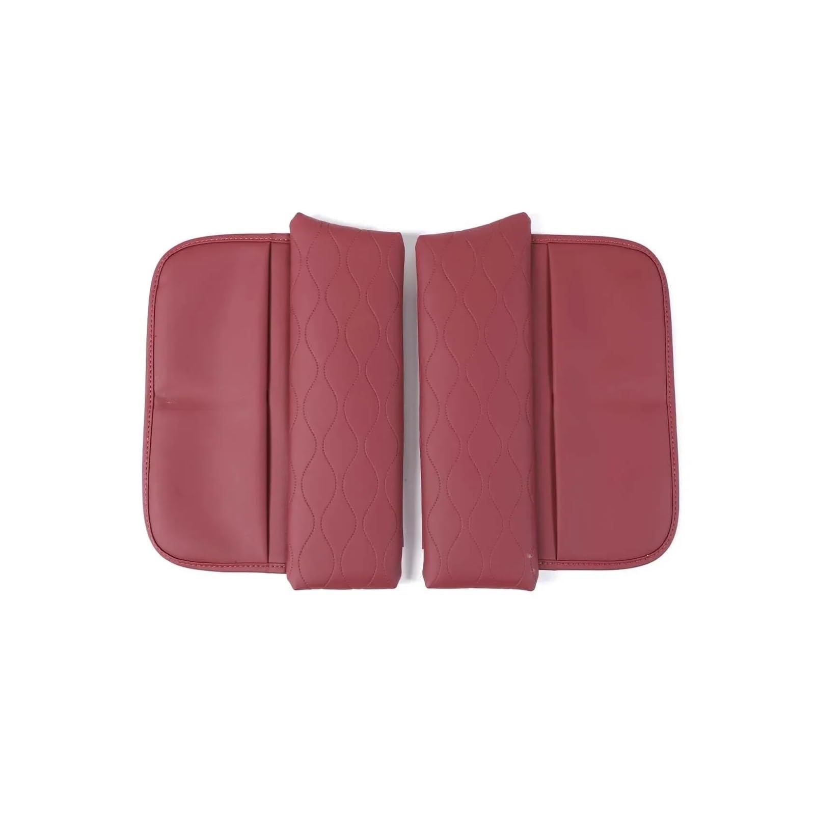 Panel Control Frame Trim Für 5 Serie Für G06 Für G 06 2024 Leder Rot Auto Center Console Armlehne Box Matte Trim Innen Zubehör Interieur Zubehör(Red) von PEPKWELYCB