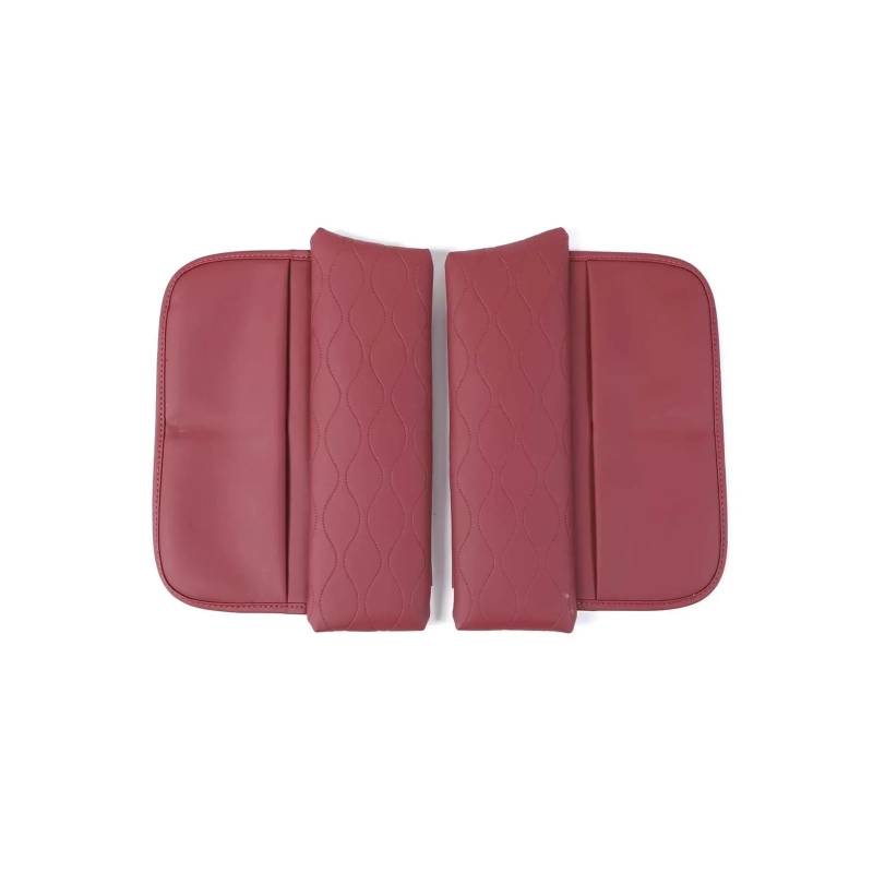 Panel Control Frame Trim Für 5 Serie Für G06 Für G 06 2024 Leder Rot Auto Center Console Armlehne Box Matte Trim Innen Zubehör Interieur Zubehör(Red) von PEPKWELYCB