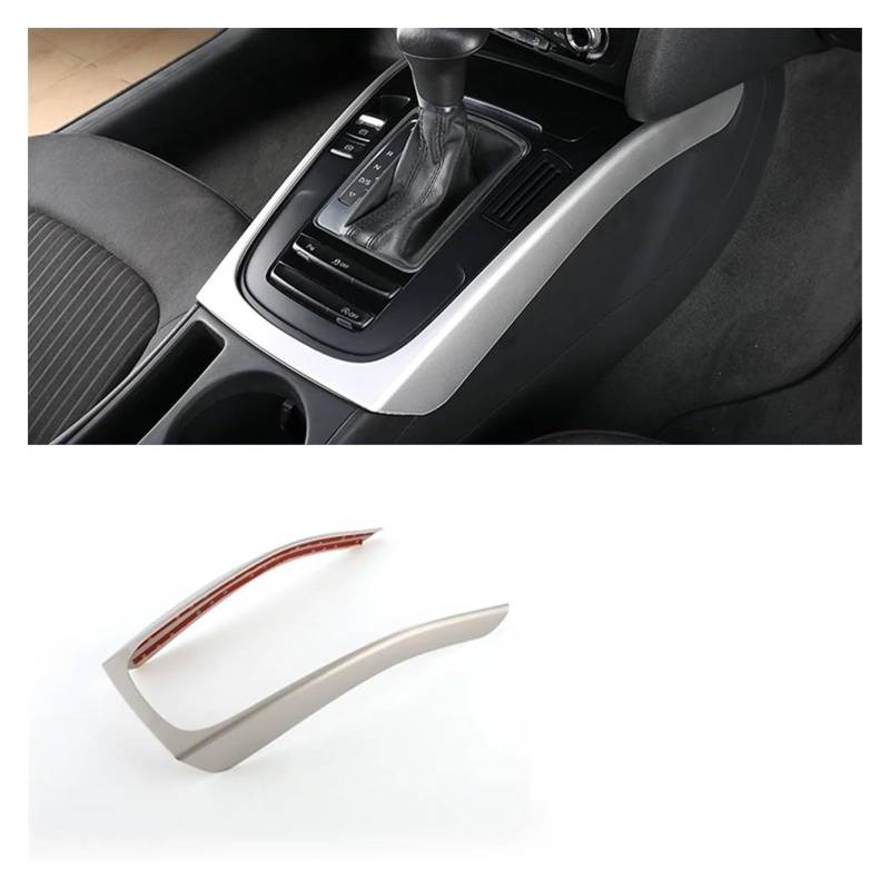 Panel Control Frame Trim Für A4 Für B8 Für A5 2009-2014 2015 2016 ABS Auto Für Styling Innen Modifizierte Mittelkonsole Getriebe Shift Rahmen Dekoration Abdeckung Trim Interieur Zubehör(Silver) von PEPKWELYCB