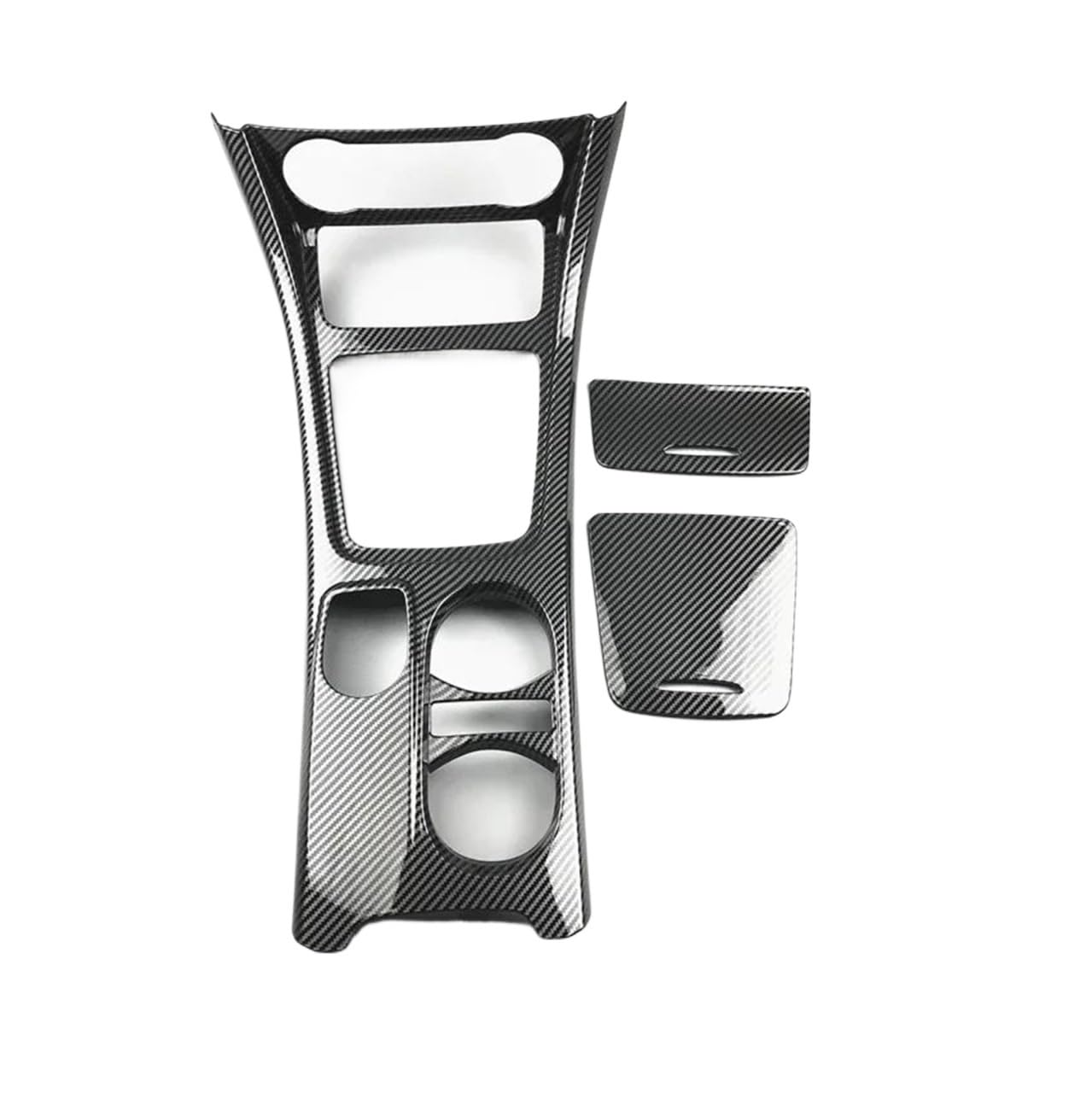 Panel Control Frame Trim Für Benz Für GLA Für CLA Für EINE Klasse Für W176 2013-2018 LHD Carbon Faser Für Stil Auto Mittelkonsole Wasser Tasse Halter Panel Dekoration ABS Interieur Zubehör von PEPKWELYCB