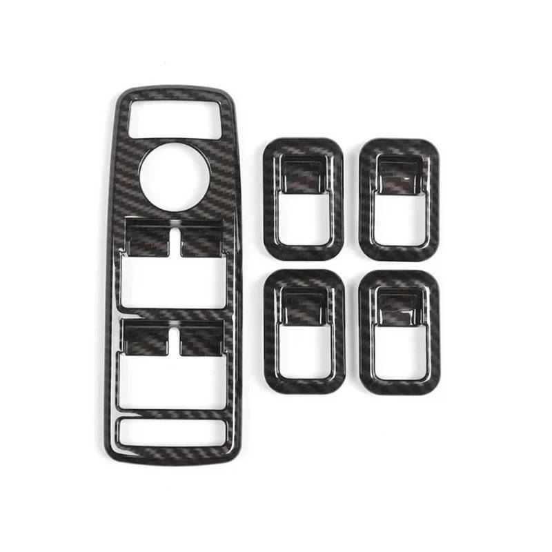 Panel Control Frame Trim Für Benz Für GLK Für GLE Für GLA Für CLA Für W246 Für C W204 Für W166 Für X156 Für W117 ABS Silber Auto Fensterheber Schalter Taste Rahmen Trim Interieur Zubehör(Carbon Fiber) von PEPKWELYCB