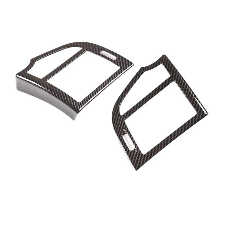 Panel Control Frame Trim Für Benz Für S-Klasse Für W221 Für W 221 2008-2012 2013 ABS Silber Carbon Auto Zentrale Armaturenbrett Seite Luftauslass Panel Aufkleber Autozubehör Interieur Zubehör(Carbon F von PEPKWELYCB