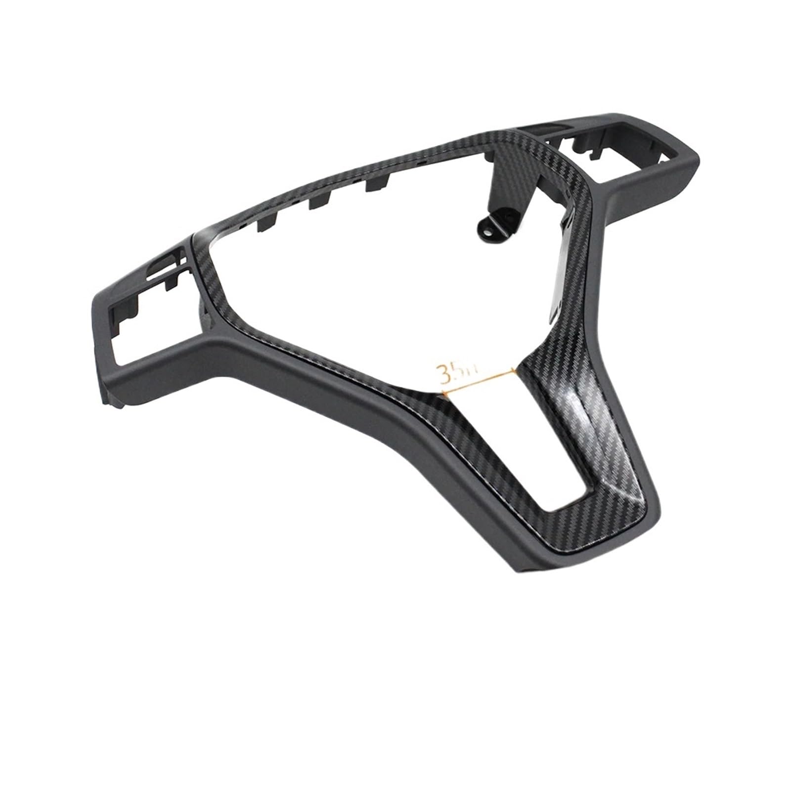 Panel Control Frame Trim Für Benz Für W176 Für W246 Für W204 Für X204 Für W212 Für W207 Für W156 Für W117 Innen Auto Lenkrad Carbon Faser Abdeckung Panel Trim Interieur Zubehör(Dark Gray-Carbon) von PEPKWELYCB