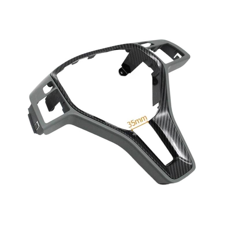 Panel Control Frame Trim Für Benz Für W176 Für W246 Für W204 Für X204 Für W212 Für W207 Für W156 Für W117 Innen Auto Lenkrad Carbon Faser Abdeckung Panel Trim Interieur Zubehör(Light Gray-Carbon) von PEPKWELYCB