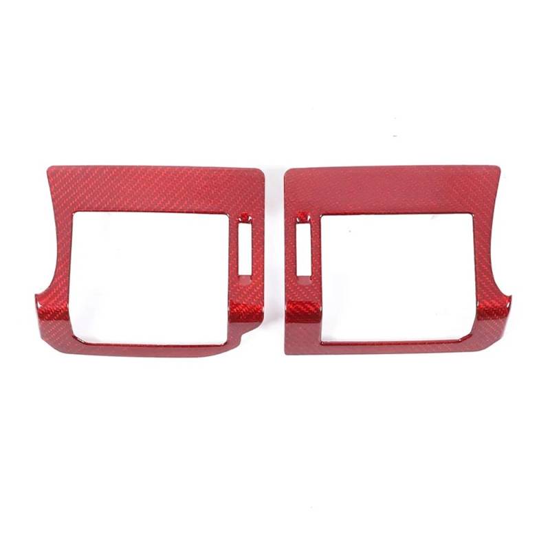 Panel Control Frame Trim Für Defender 110 Für Defender 130 2020-2021 2022 2023 Carbon Fiber Car Center Control Seite Air Outlet Rahmen Dekorative Aufkleber 2Pcs Interieur Zubehör(Red) von PEPKWELYCB