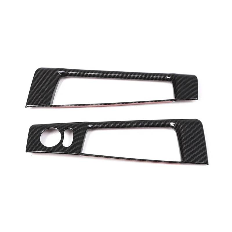 Panel Control Frame Trim Für Fiat 500 2010-2020 2021 2022 ABS Carbon Faser Für Stil Auto Spiegel Einstellung Schalter Rahmen Abdeckung Dekorative Aufkleber Innen Zubehör Interieur Zubehör(Style A LHD) von PEPKWELYCB