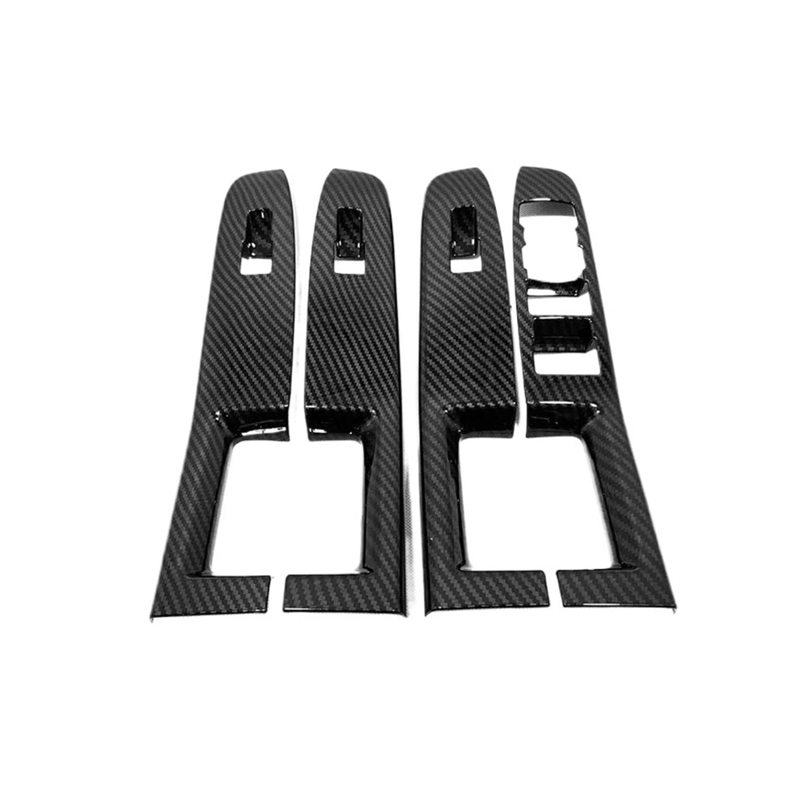 Panel Control Frame Trim Für Ford Für Escape Für Kuga 2020 2021 2022 2023 2024 Zubehör Innen Tür Armlehne Fenster Glas Lift-Taste Panel Abdeckung Trim Interieur Zubehör(Carbon Fibre) von PEPKWELYCB